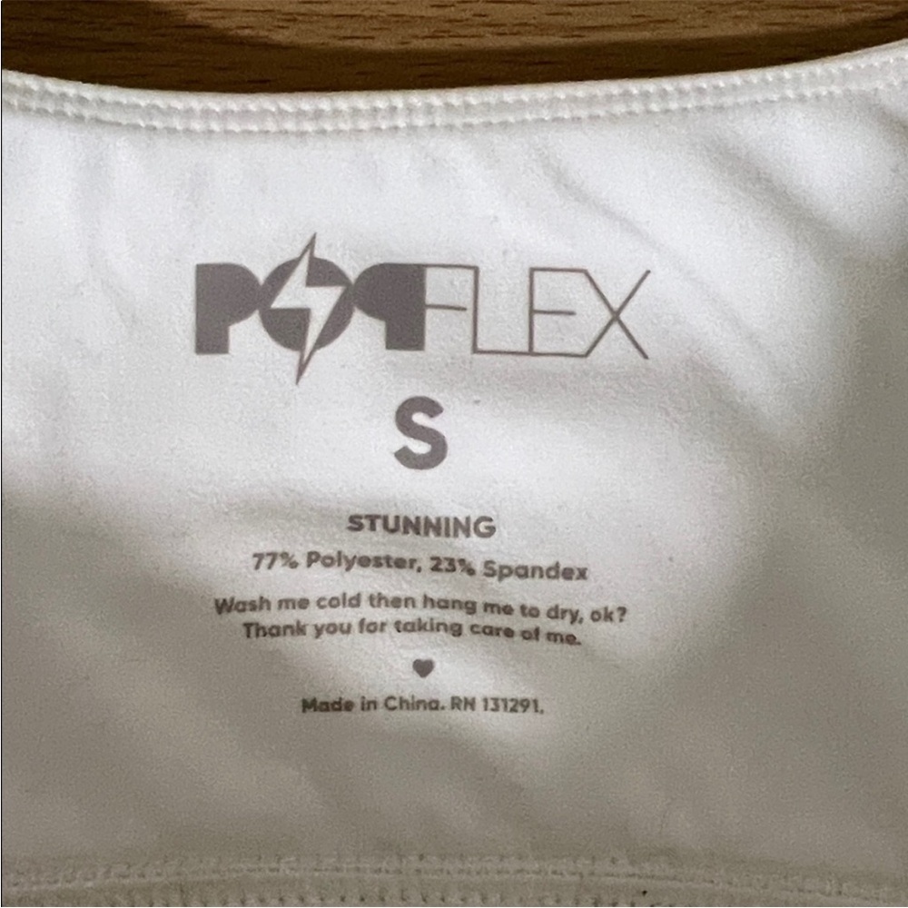 POPFLEX Tone Bra in White XS/S - Picture 8 of 12